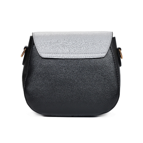 

Girl Women Crossbody Bag Shoulder Bags Embroidery Color Block Elegant Small PU Leather Message Bag