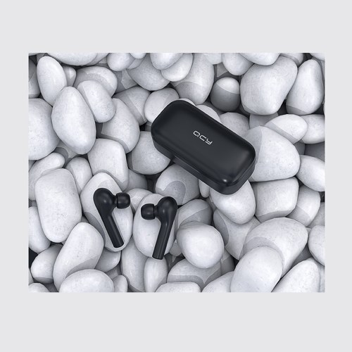 

QCY T5 TWS Touch-controlled Wireless Stereo Earphones IPX5 Waterproof with 10PCS Disposable KN95 Mask