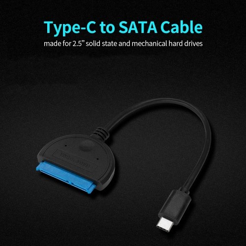 

Type-C to SATA Cable for 2.5’’ SATA SSD & HDD SATA to Type-C Adapter External Hard Drive Adapter Cable Support Serial