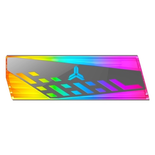 JONSBO M.2-4 RGB SSDラジエーターSSDアルミニウムヒートシンク、シリコンサーマルパッド付きM.22280片面/両面SSDARGB同期ライト