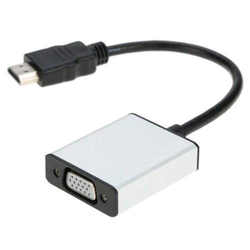 

Mini 1080P HD Male to VGA Female HD Video Cable Converter Adapter With Audio Micro USB Power for PC Laptop HDTV Projector