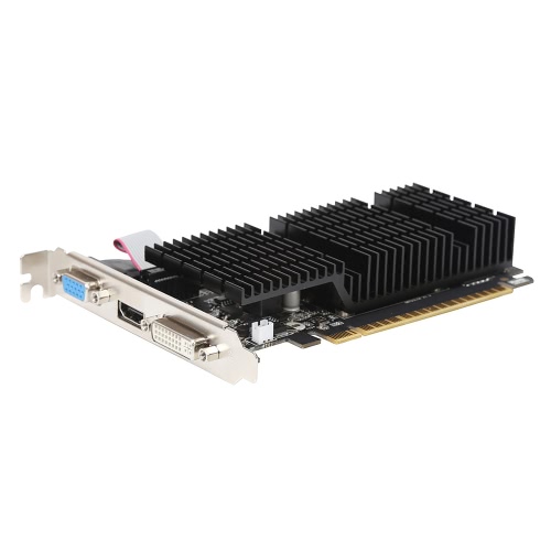 Onda NVIDIA GeForce GT 710 GPU 2 Гб 64-битной DDR3 2048MB Gaming PCI-E 2.0 Video Graphics Card DVI + HDMI + VGA порт Whisper бесшумным охлаждением