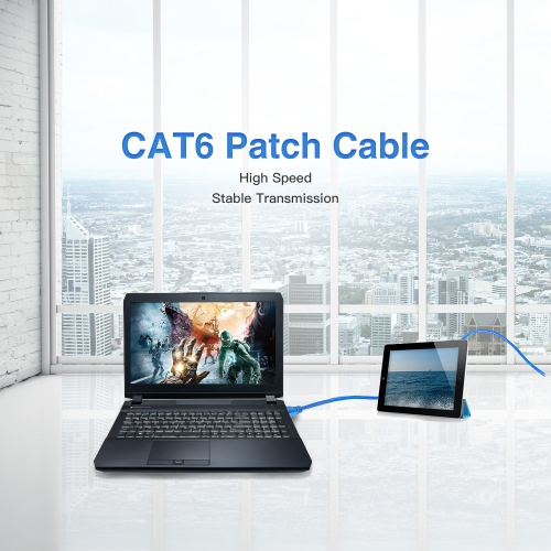 

Network Patch Cable 3 FT Cat6 550MHz 10Gbps RJ45 Computer Networking Cord