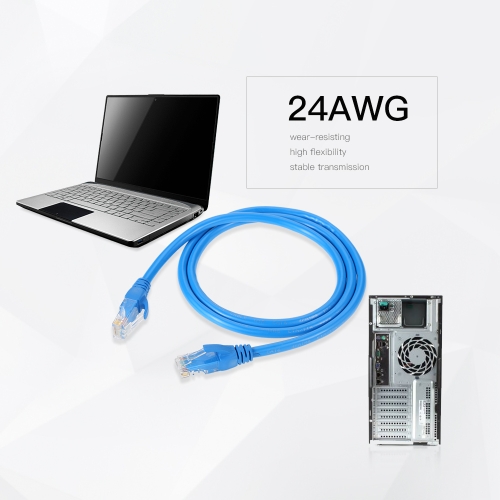 

Network Patch Cable 3 FT Cat5e 550MHz 10Gbps RJ45 Computer Networking Cord