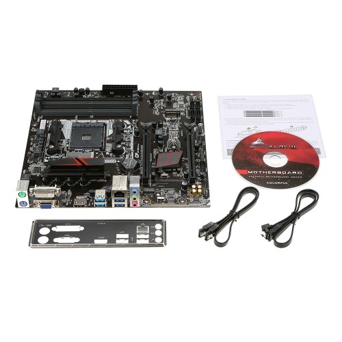 

Colorful Battle Axe C.X370M-G Deluxe V14 Computer Gaming Motherboard Desktop Mainboard Systemboard for AMD AM4 Socket DDR4 SATA3 M.2 USB3.1 Port M-ATX