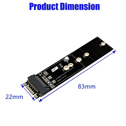 Chiave da M.2 (B + M) a Chiave da M.2 Convertitore di schede wireless BT Adapter Card