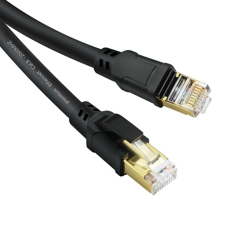 

High Quality 2000MHz 40Gbps Fast Transmission Stability CAT8 Pure Copper Laptop Network Cable