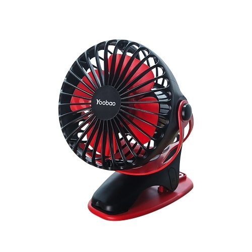 

Yoobao Y-F04 USB Fan Rechargeable Handheld Mini Fan Clip Desktop 4-level Small Fans Electrical Fan Black 6400mAh