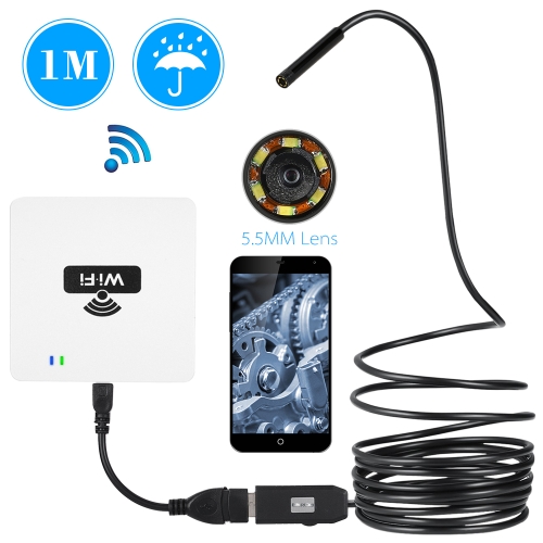 1*OWSOO 1M 6 LED 5.5MM Lens Endoscope