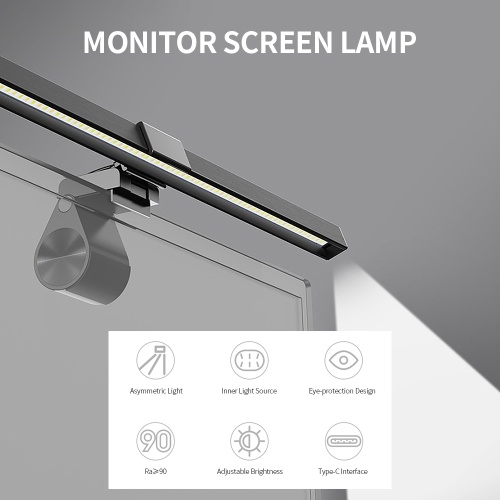 

USB Screen Lamp Computer Monitor Screen Hanging Light LED Eye-caring Desk Lamp Office Study Reading Light for PC Monitor