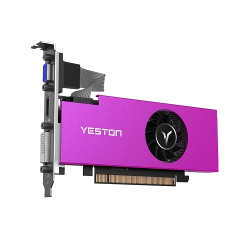 

Yeston RX550-2G D5 LP Graphic Card Gaming Graphic Card 1183/6000MHz 2G/64bit/GDDR5 Discrete Graphics Card