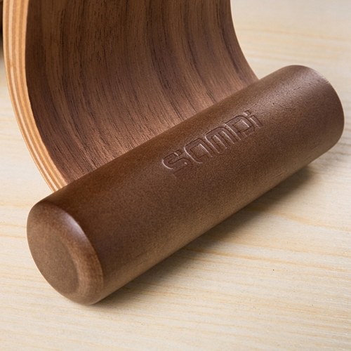 Wooden Walnut Wood Headphone Gaming Headset Display Stand Holder HangerBlack Walnut