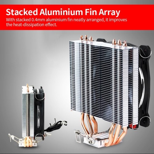 

Thermaltake CPU Air Cooler 120mm Red LED Fan