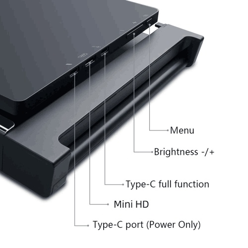 11.9 inch Portable Triple-screen Monitor Laptop Expansion Screen 1920*1080 Resolution Easy Installation for 11.9-14 inch Laptop 