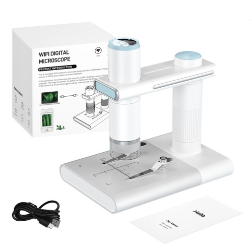 Wireless Digital Microscope High Clear 1080P WIFI 50x-1000x Microscope Magnification Mini Pocket Handheld Microscope for iPhone/Android/iPad/Windows/MAC 