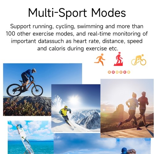 Smartwatch 1.91-inch Large Screen High-clear Display  Comprehensive Health Monitoring  Multi-function Sports Mode  Waterproof IP67  Watch for Men and Women  Blood Pressure Monitor  Glucose Monitor Watch 