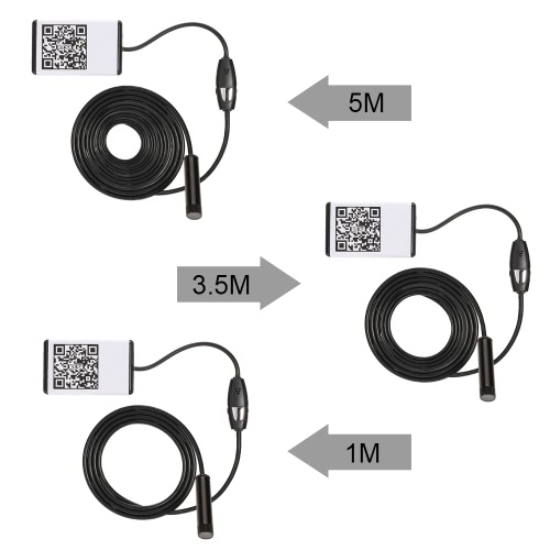 

9mm 1m Wifi Endoscope Borescope Camera Inspection Camera Water Resistant 6 LEDs for iOS Android Phone Tablet
