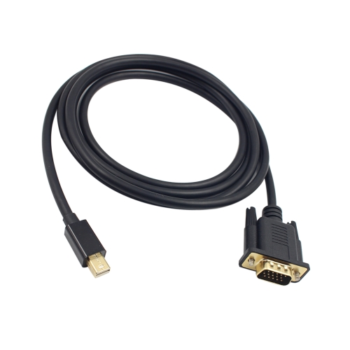 1,8 Mt Mini Männlichen Display Port DP zu VGA Stecker Adapter Kabel Konverter 1080 P für Projektor DTV TV HDVD Player Schwarz