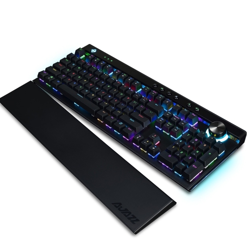 

Ajazz AK45 111 Ключи RGB Механическая клавиатура Black / Brown / Red / White Переключатели Эргономичная дуга с двухрежимной ручкой и запястием
