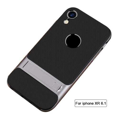 

Protective Case Shock Proof Holder Phone Cover for i-phone Grey i-phone XR