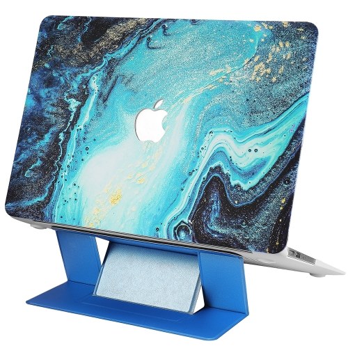 

MacBook Air 13/13.3 Case Super Thin Rubberized Coated Laptop Cover Shell Protective for Apple 13"/13.3" MacBook Air Model A1369/A1466 Channel Pattern With Free Blue Stand