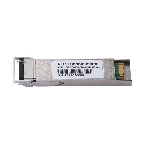 XFP-10G-TUNABLE-80 км 10 Гбит / с DWDM с возможностью настройки 80 км 10-гигабитный одномодовый оптический приемопередающий оптический модуль