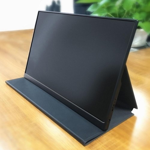

Portable Monitor Laptop Smart Case Protection Case Stand Holder with Sticker Easy Carrying Without Speaker Hole for 15.6