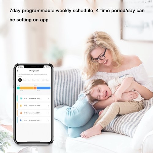 Tuya Zigbee Thermostatic Radiator Valves Intelligent Temperature Controller + Tuya ZigBee3.0 Wireless Intelligent Home Gate-way Compatible with Alexa Google Home 