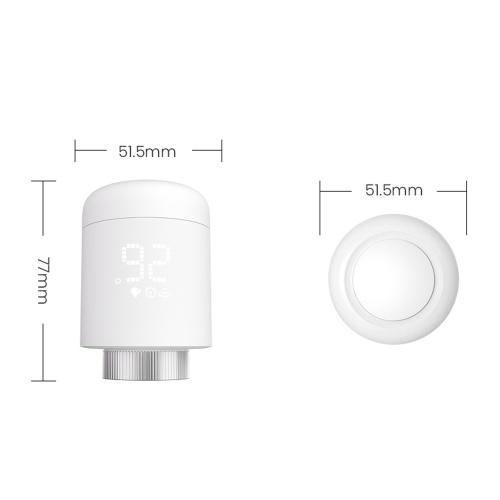 3pcs Tuya Zigbee Thermostatic Radiator Valves Intelligent Wireless Mobilephone App Control Home Heating Thermostat Radiator Compatible with Amazon Alexa Google Home