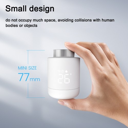 3pcs Tuya Zigbee Thermostatic Radiator Valves Intelligent Wireless Mobilephone App Control Home Heating Thermostat Radiator Compatible with Amazon Alexa Google Home