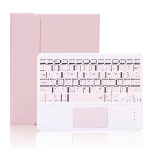 

Keyboard Case with Detachable BT Keyboard Touchpad/Pen Slot Compatible with 2019ipad 10.2/ ipad air 10.5/ ipad pro10.5 Pink