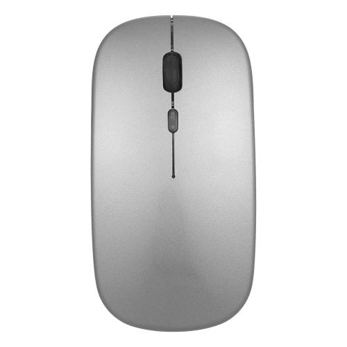 

2.4G BT 5.0 Wireless Ergonomic Slim Mouse Less Noise 3 Adjustable DPI Levels Rechargeable Mouse for Laptop, Computer, Black