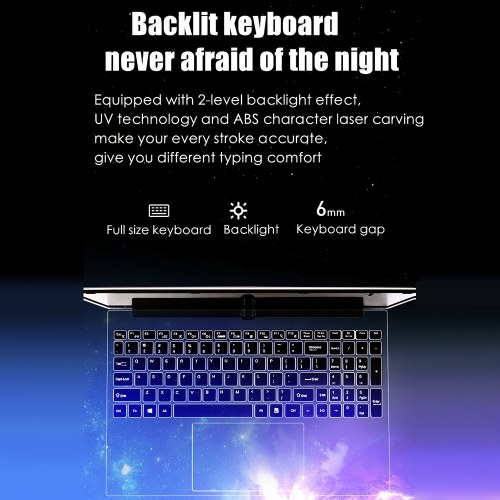 

15.6 Inch Thin & Light Metal Laptop Backlit Keyboard HD Camera Dual Bands WiFi Fastest Boot Time Narrow Frame 8GB+256GB The EU