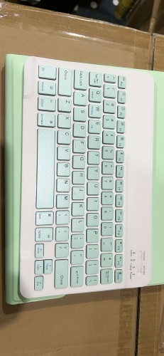 Portable Detachable Tablet Protective Case with BT Keyboard Pen Slot Compatible with Samsung Tab S6 Lite 2022/P613/P619 Green 
