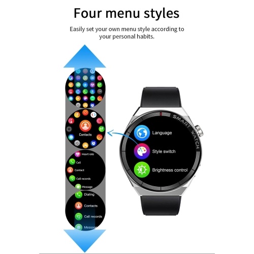 

ST5 MAX 1,45 '' SmartWatch Интеллектуальные часы IP67Watch с BT5.0 Водонепроницаемый фитнес-трекер Многофункциональные часы MP3 Music Watch Совместимость с Android iOS