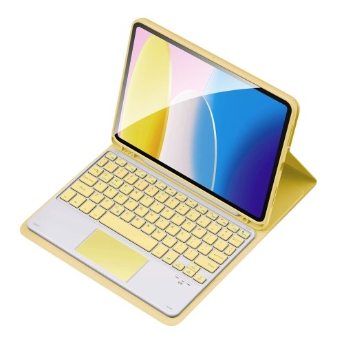 

TP-1029 Wireless BT Keyboard USB Keypad with PU Leather Protecting Case for Tablet Compatible with iPad AIr3 10.5in/ipad Pro 10.5in(2017)/iPad 7 10.2in(2019)/ipad 8 10.2in(2019)/iPad 9 10.2in(2020)