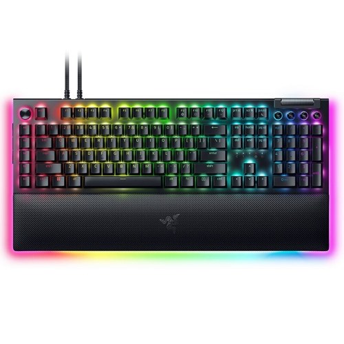 Razer V4 Pro 98 Keys Gaming Keyboard Razer Chroma RGB USB Wired Keyboard 8000Hz Mechanical Keyboard with Wrist Rest(Green Switch))