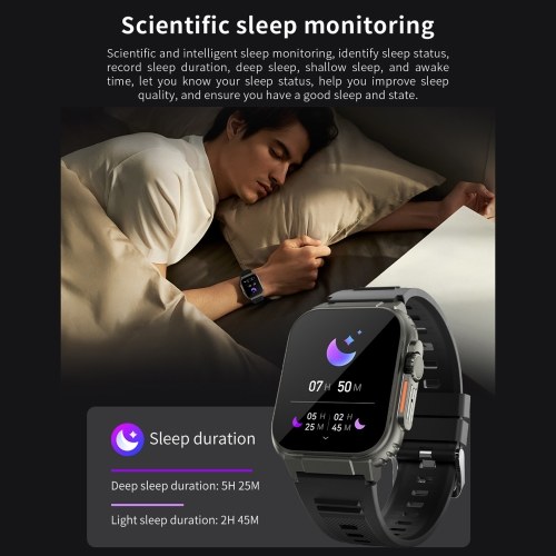 

A70 1,96 дюйма SmartWatch IP68 Водонепроницаемые спортивные часы BT5.0 Интеллектуальные часы Фитнес-трекер Многофункциональные часы, совместимые с Android4.4 / iOS8.0