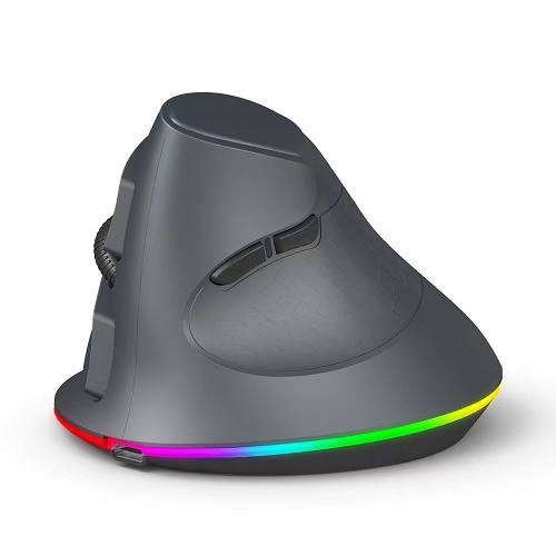 Vertical Wireless Gaming Mouse Programmable Mouse 2.4G Wireless+BT Connection Ergonomic Design 