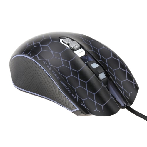 ONF UP Ergonomic Optical Professional Esport Gaming Mouse Mice ajustável 4200 DPI respiração LED 7 botões USB com fios para Mac Laptop PC Computer