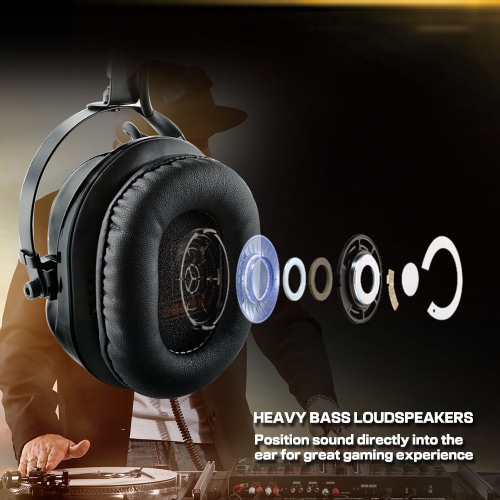 

Professional Esport Gaming Headset Headphone Earphone Over Ear USB Connector with Microphone for Desktop Laptop PC XBOX ONE