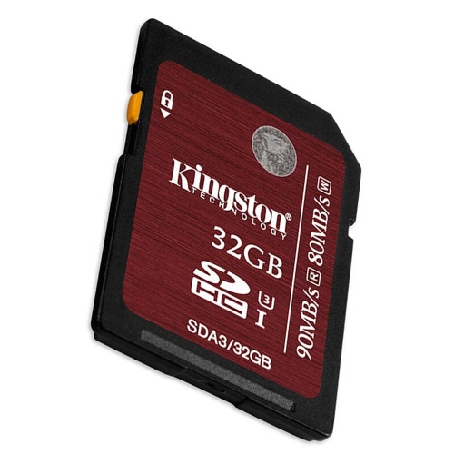 

Карта памяти Kingston SDHC / SDXC UHS-I U3 32 ГБ 90 МБ / с для видеокамеры HD