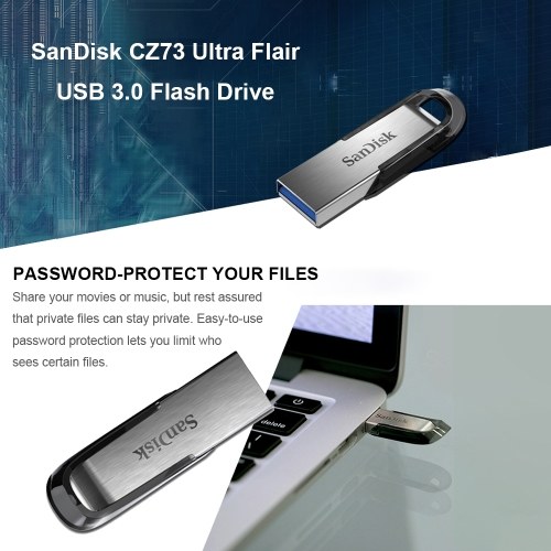 

SanDisk USB 3.0 Flash Drive Flashdisk Memory Stick CZ73 Ultra Flair Pen Drives Pendrive 128GB 64GB 32GB 16GB U Disk 150MB/s for PC