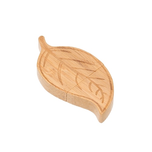 

Yvonne Деревянный Флэш-накопитель USB в форме листа Pen Drive 32G Memory Stick Pendrives Подарок