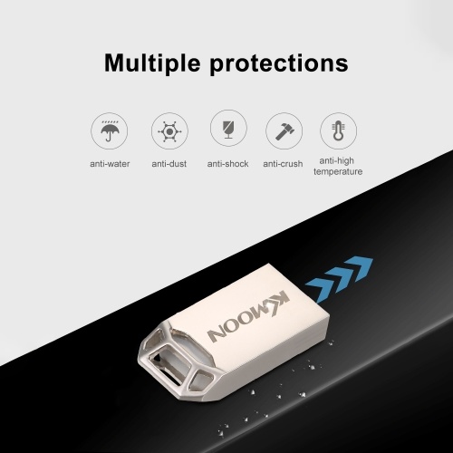 

KKmoon USB Flash Drive USB3.0 Mini Portable U Disk 32GB Pendrives Car Pen Drive Silver for PC Laptop