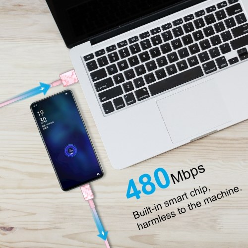 

USB-A to USB-C Data Cable Stable Data Transmission Fast-Charging Line Wide Application