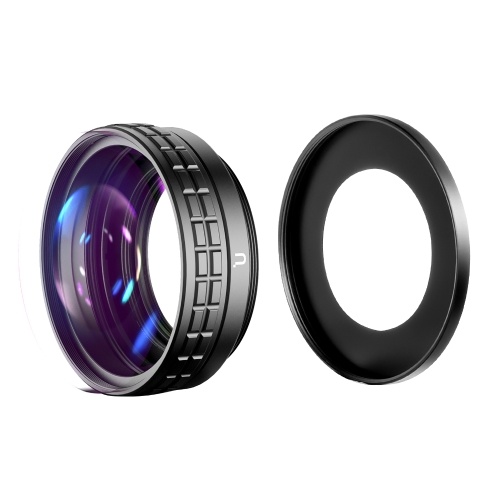 

Ulanzi WL-1 18mm Wide Angle Lens 10X Macro Lens 2-in-1 Additional Lens with Ulanzi 2303 Lens Mount Adapter Compatible with Sony ZV1 Camera