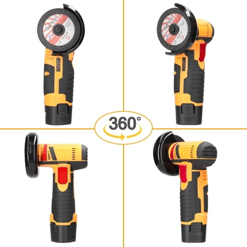 

19500rpm Electric Grinding Machine Multifunctional Angle Grinder + 75mm Diameter 10mm Bore Cutting Disc +75mm Diameter 10mm Bore Polishing Disc