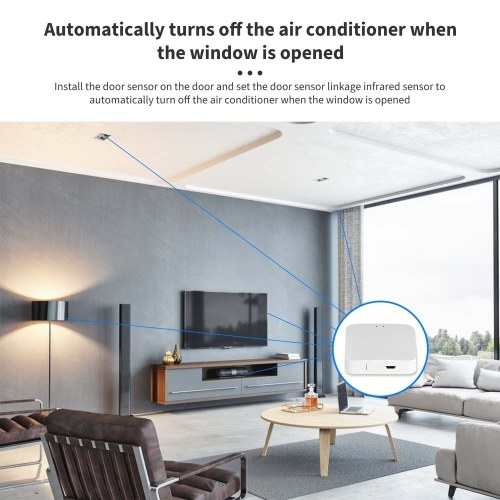 4pcs Tuya Zigbee Thermostatic Radiator Valves Intelligent Wireless Mobilephone App Control + Tuya ZigBee3.0 Wireless Intelligent Home Gate-way Compatible with Alexa Google Home 