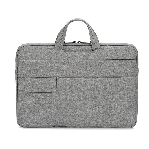 

Portable Laptop Bag 14 inch Laptop Case Waterproof Nylon Laptop Bag Briefcase Leisure Business Handbag Light Grey